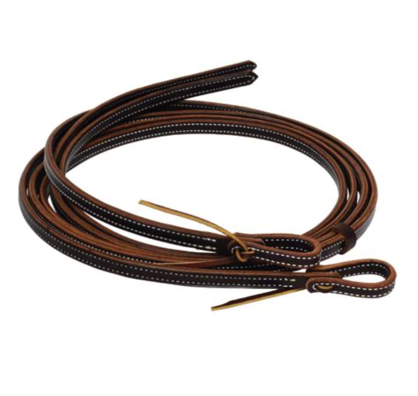 PC 5/8” Oiled 2-Ply Latigo Reins
