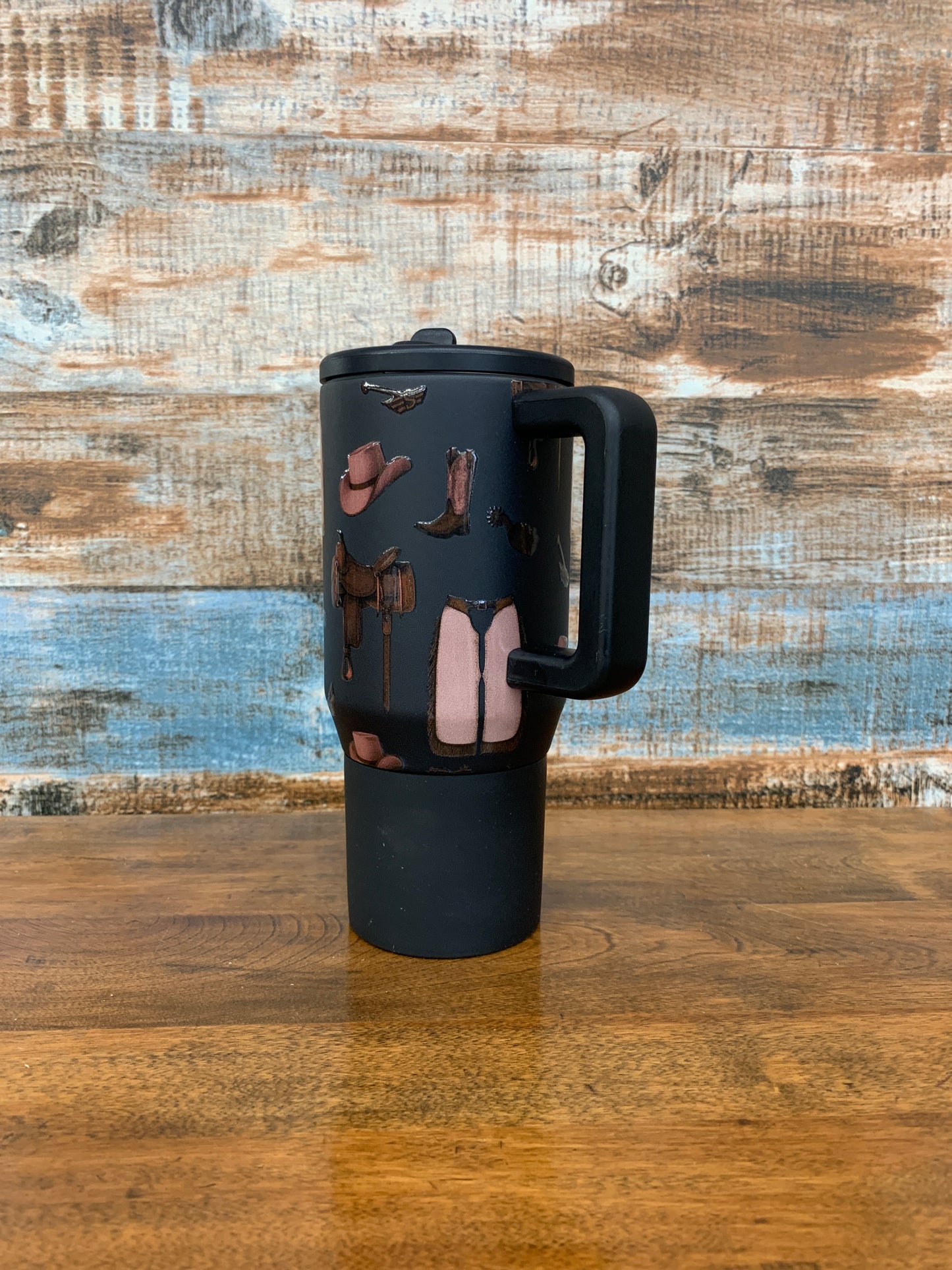 Classic Western Flip Top Tumbler