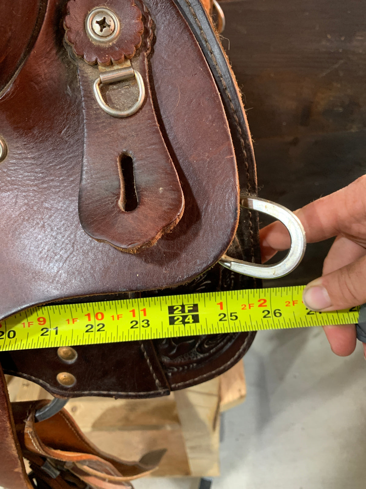 Used Western Rawhide Saddle