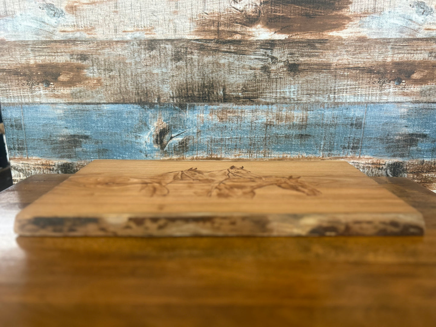 Live Edge Horse Charcuterie Board