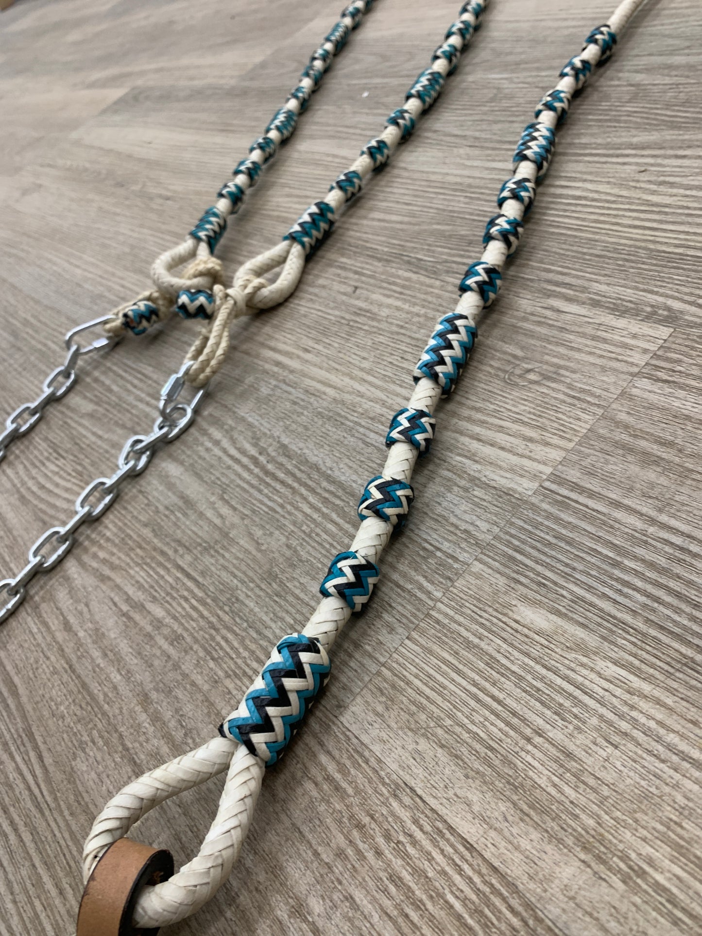 Used White & Teal Romel Reins