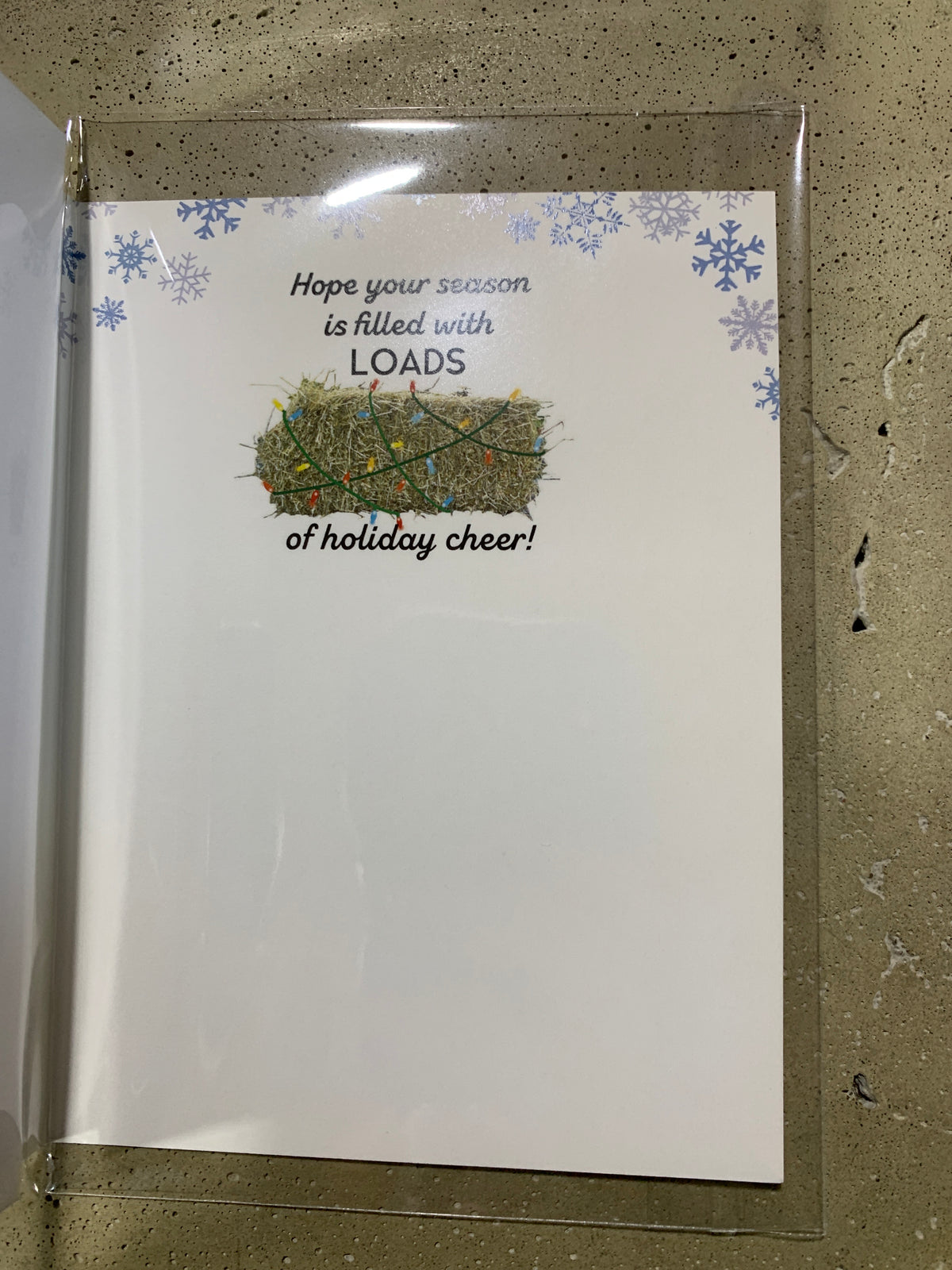 Christmas Card- Load Of Hay