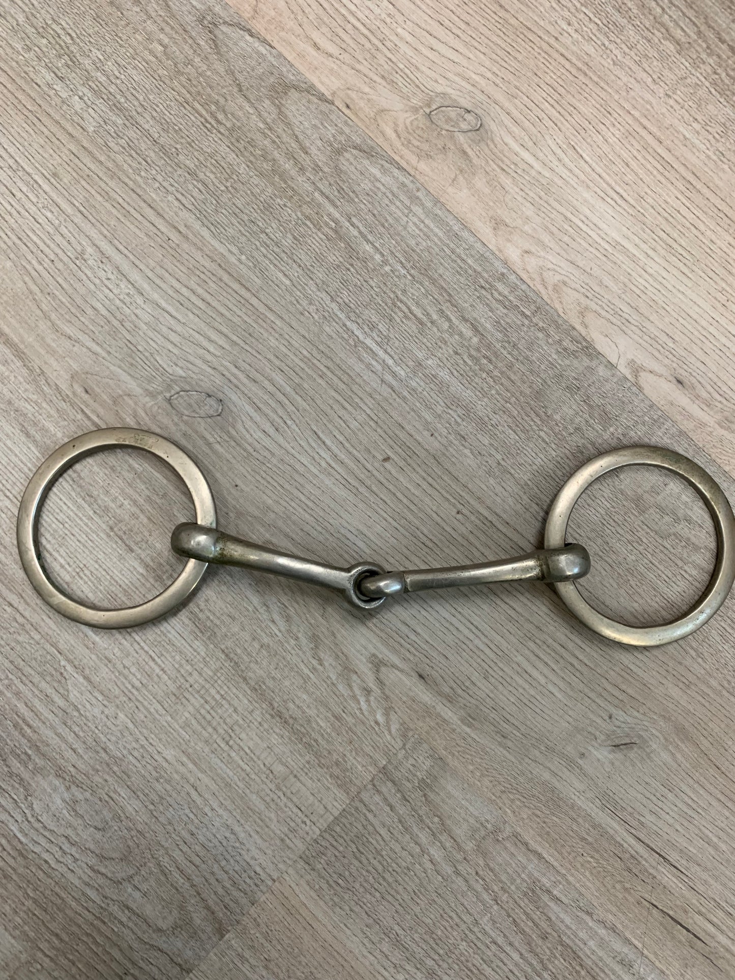 Used 6” flat ring snaffle bit