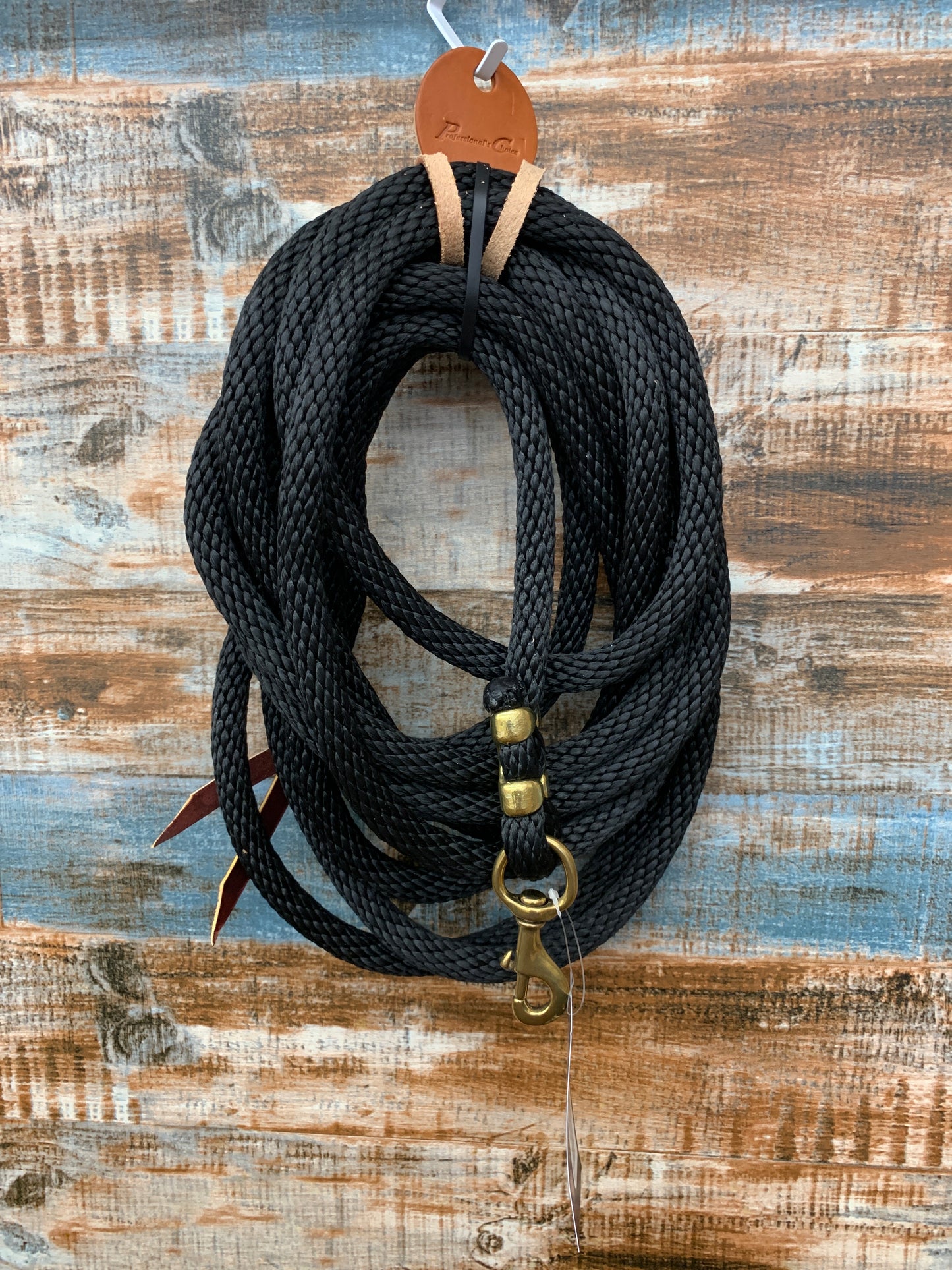 PC Rope Lunge Line W Snap Black