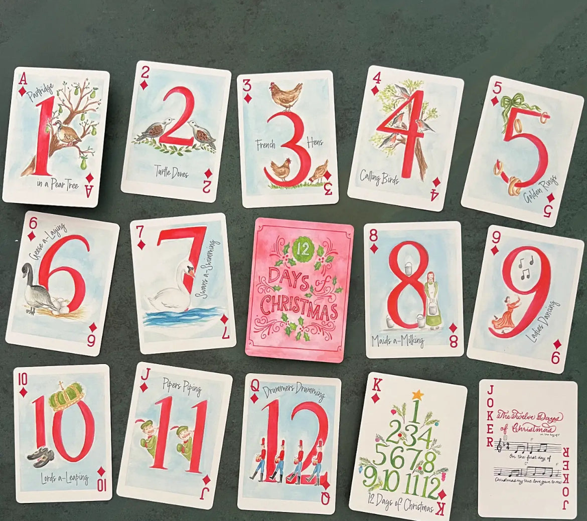 12 Days of Christmas Playing Deck