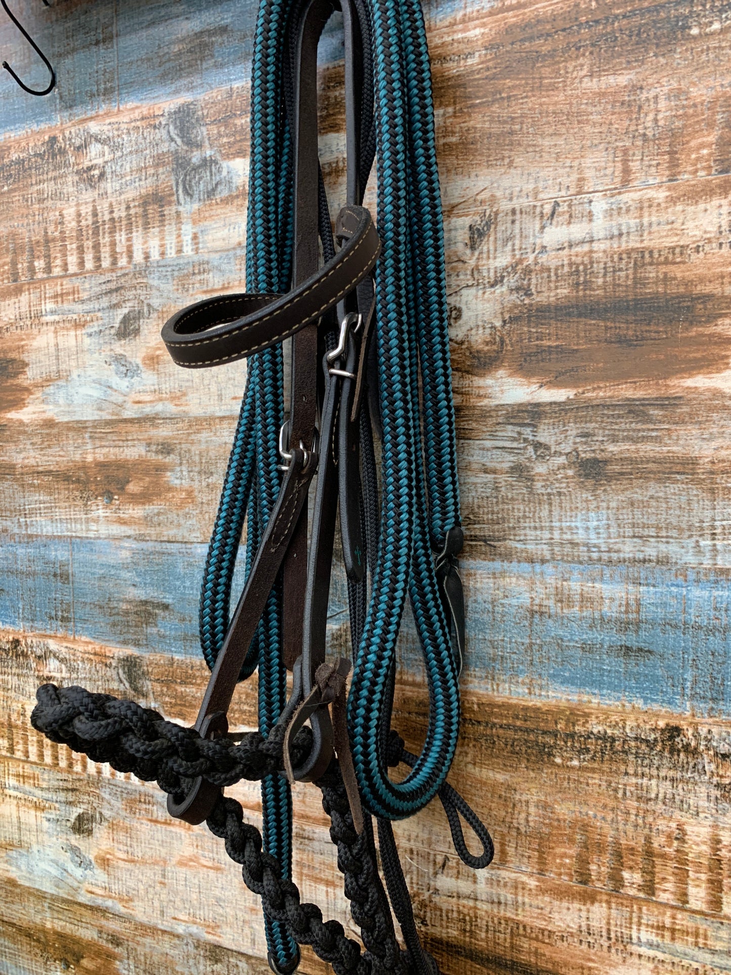 Used Teal Hackamore W Reins