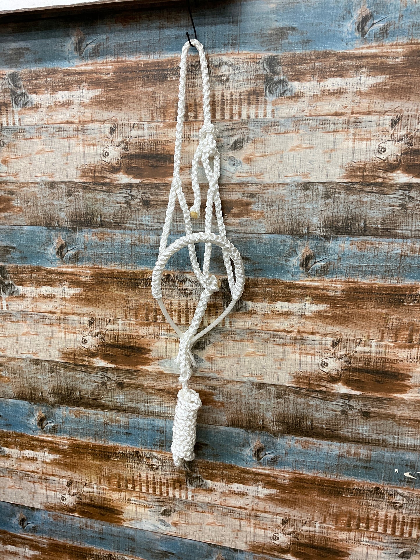 White Lariat Rope Halter