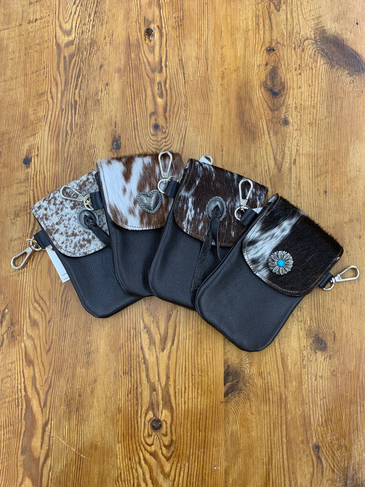 TC Hair on Hide Belt Loop Phone Pouch