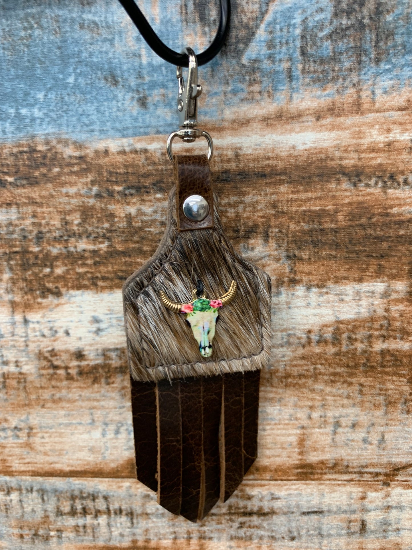 TC Hide Ear Tag Keychains