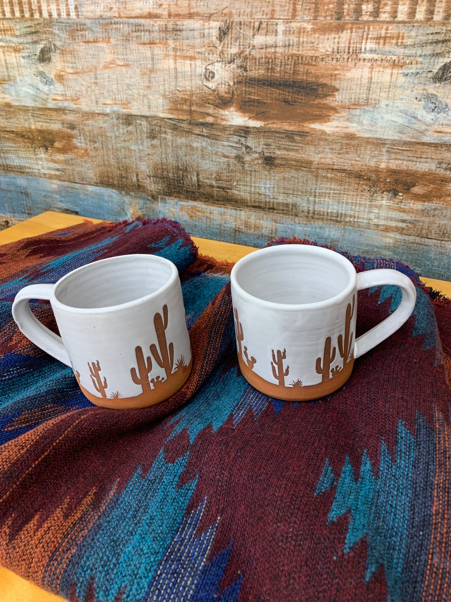 Cactus Red Clay Mug