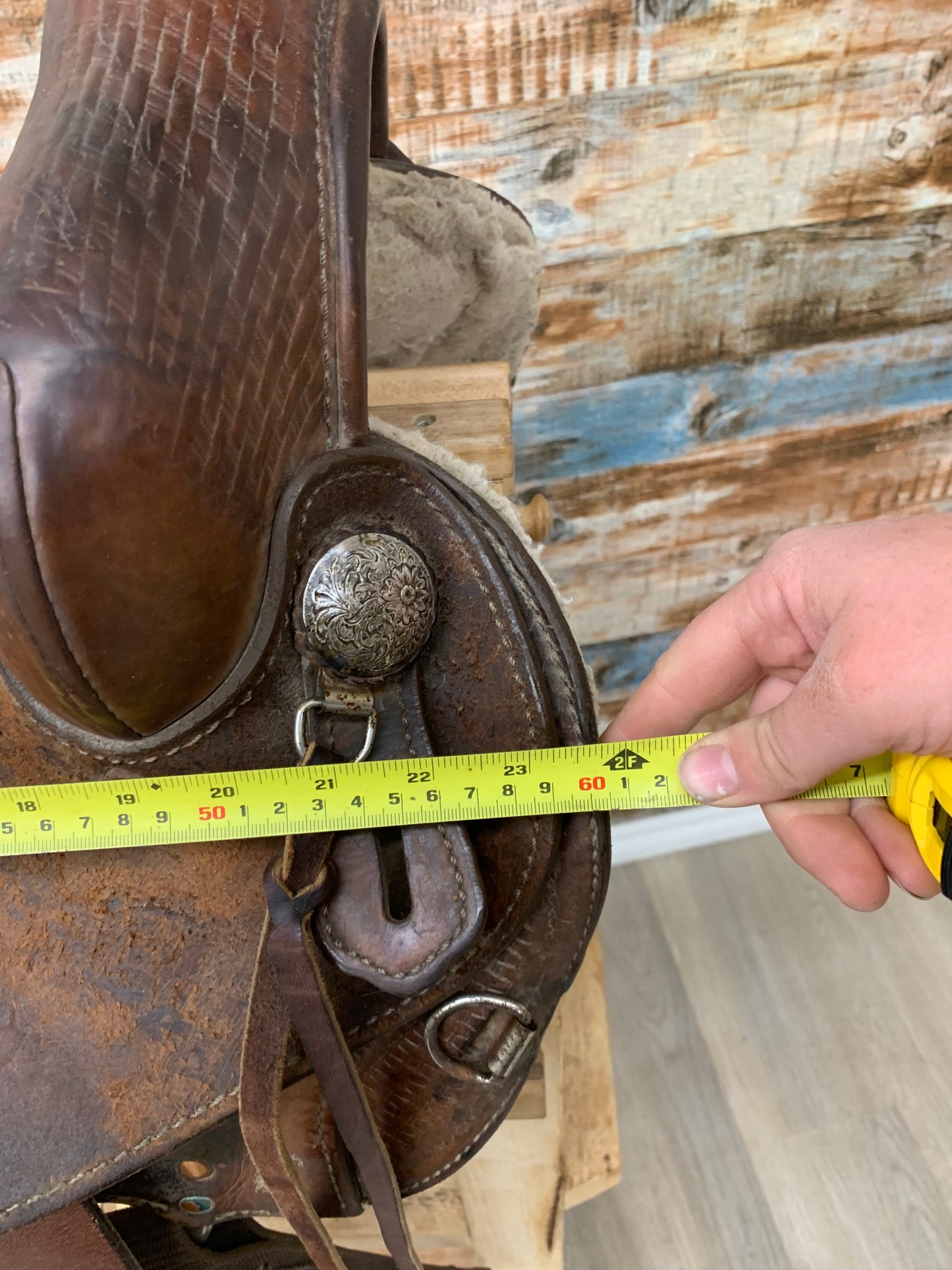 Used Western Rawhide Saddle