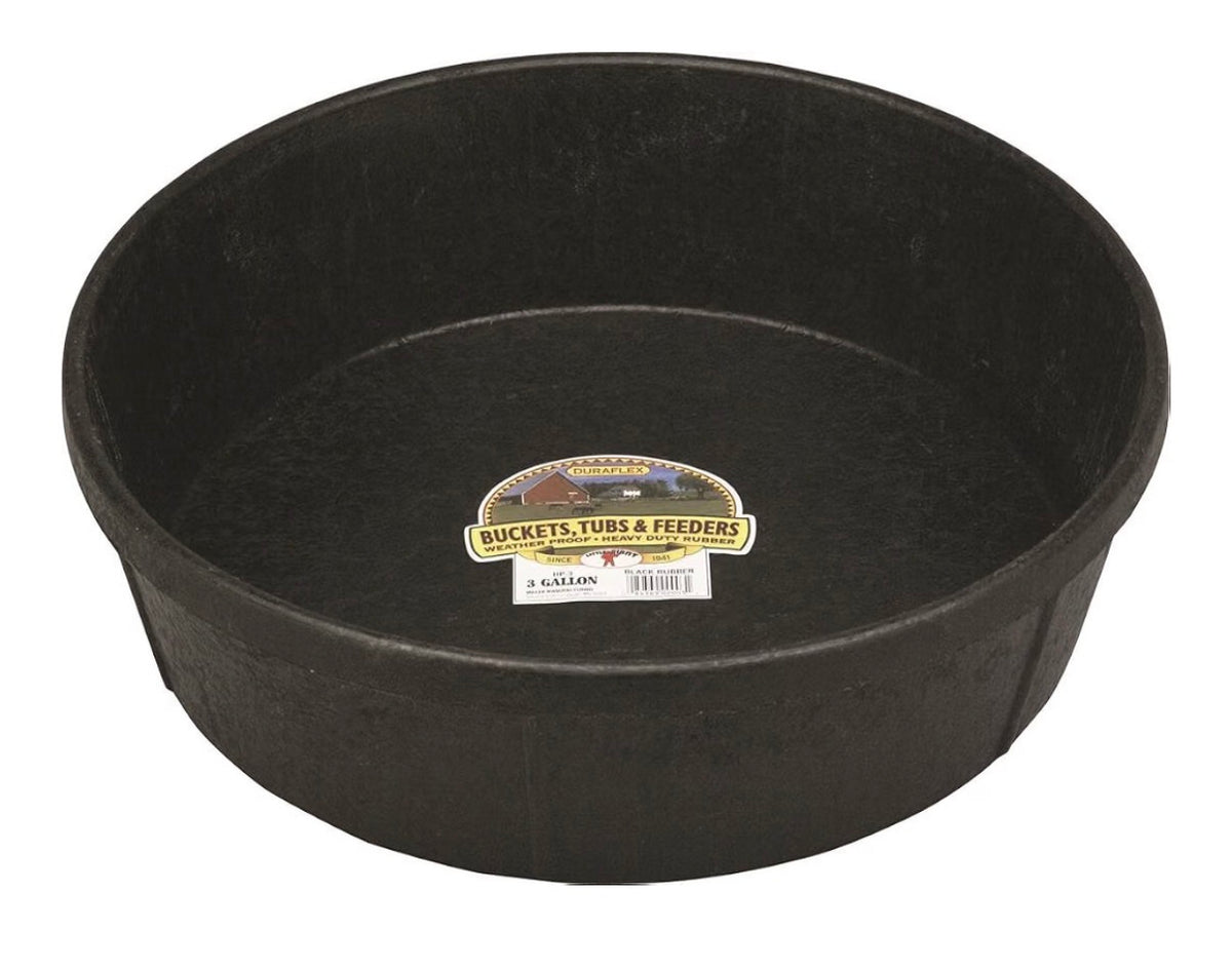 Rubber Feed Pan- 3 Gallon