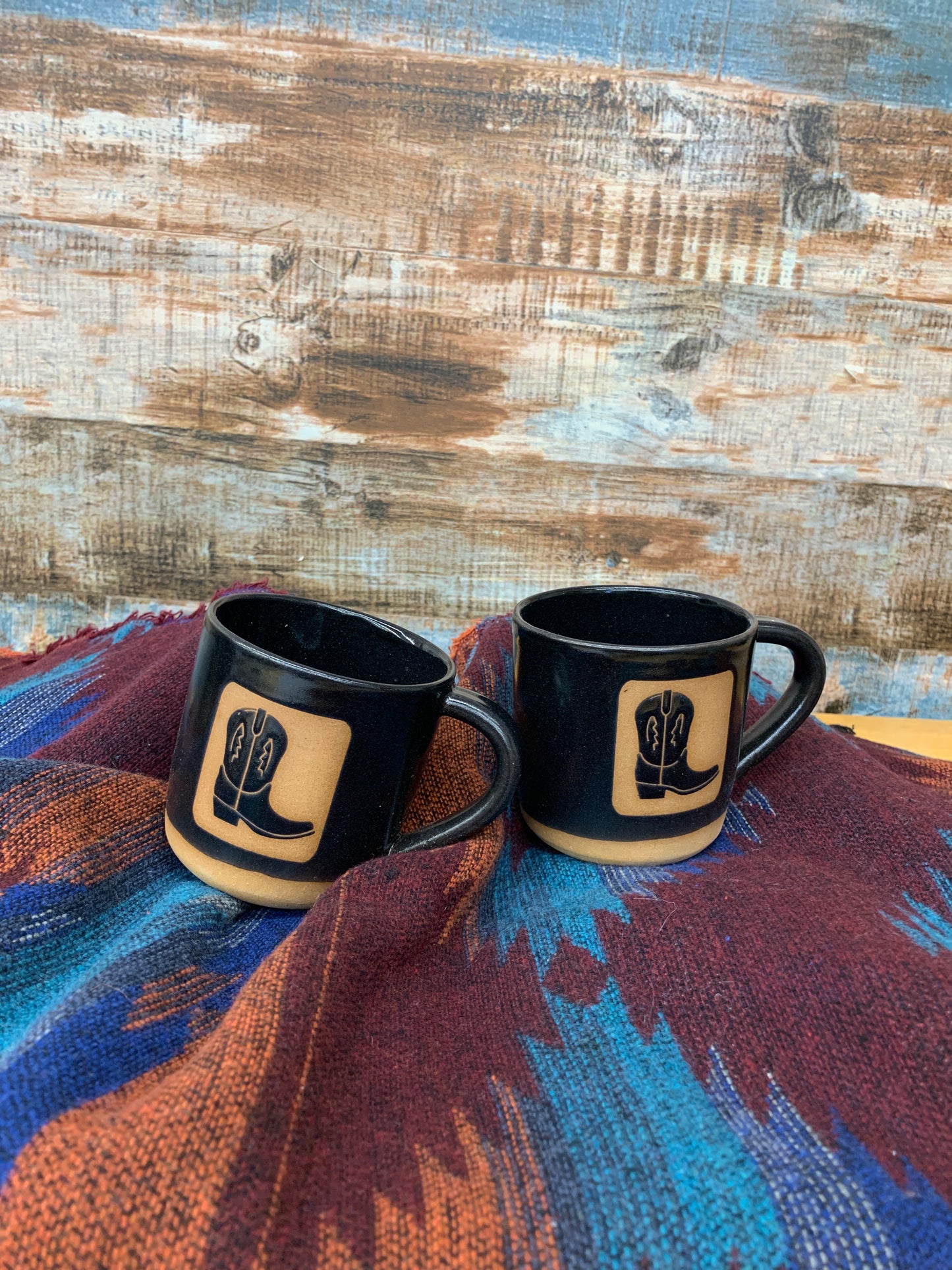 Cowboy Boot Clay Mug