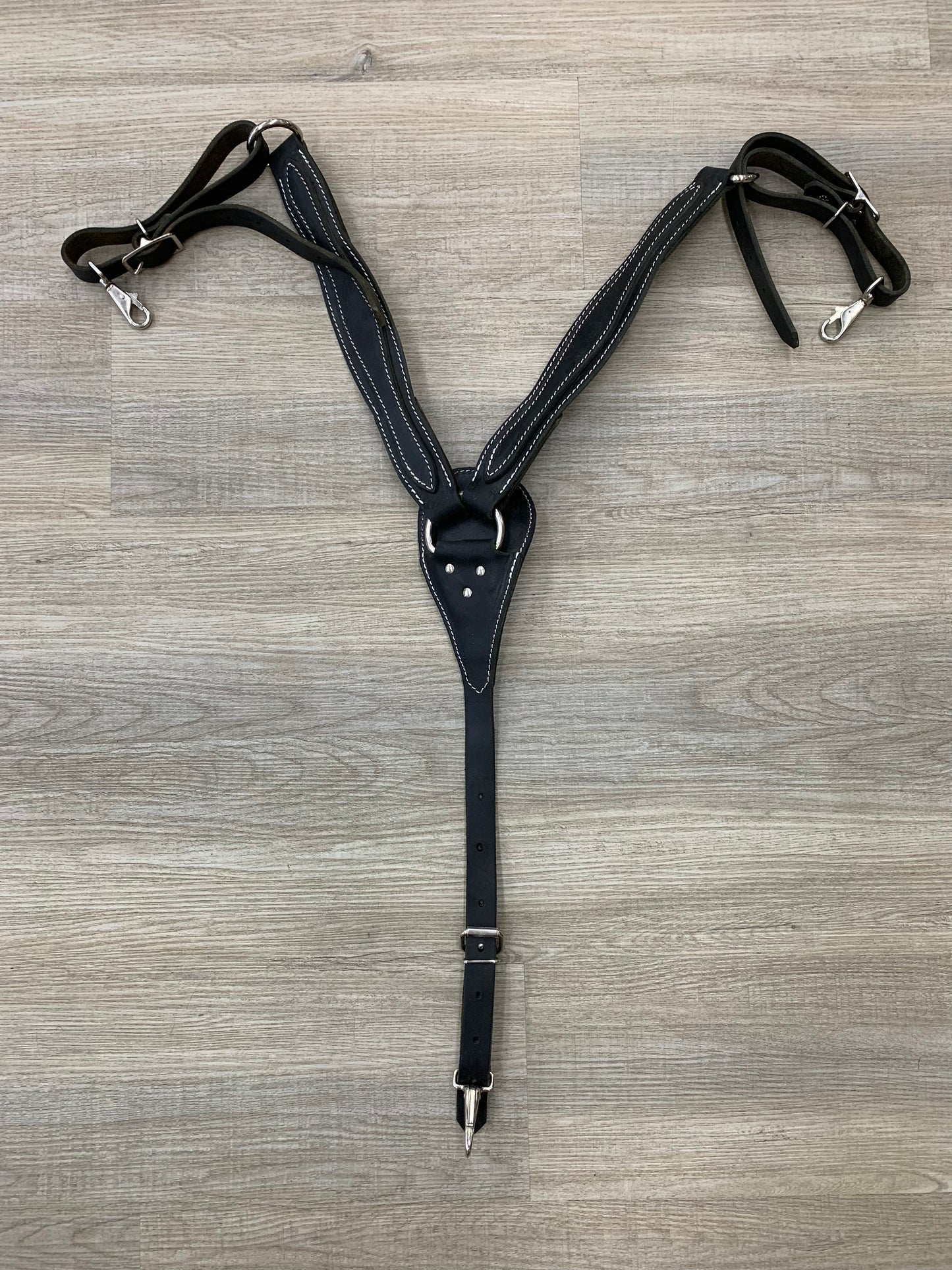 Used Black Leather Breast Collar