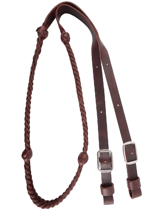 Martin Barrel Reins 7/8” 5 Plat Braid Knots