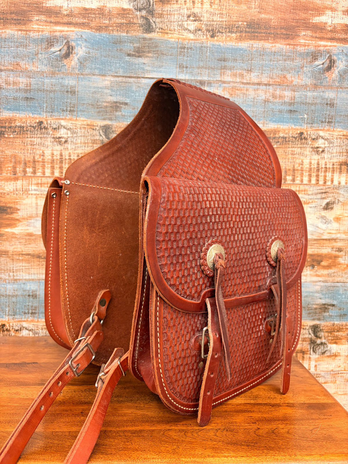 Used Leather Saddle Bags