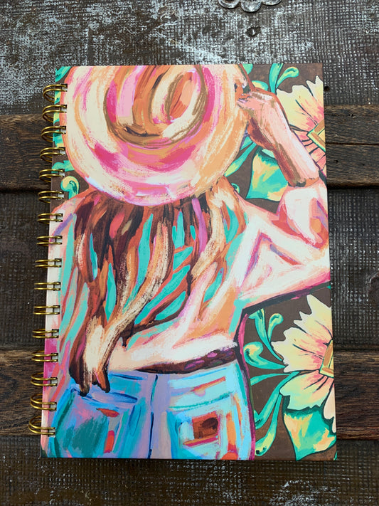 Artisanal Hardcover Cowgirl Notebook