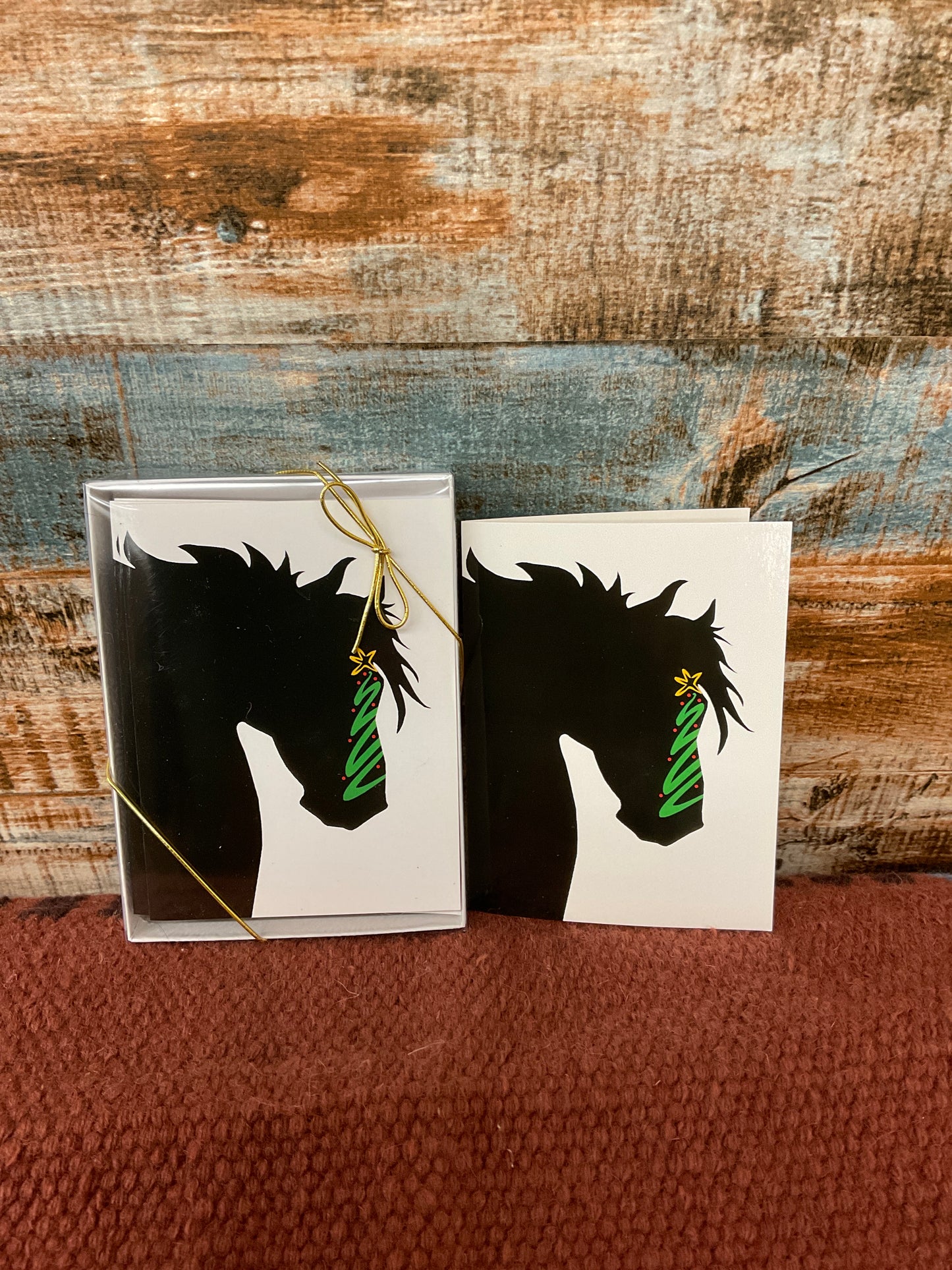Holiday Box W/ 8 Cards-Christmas Horse