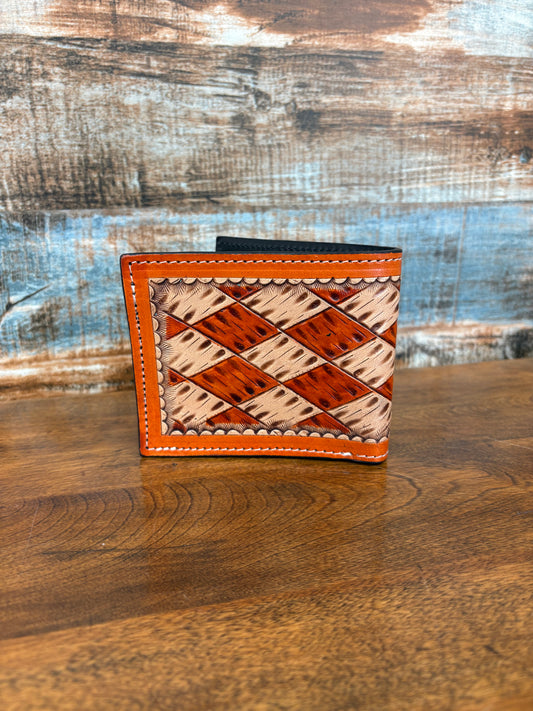 Tooled Leather Men’s Wallet