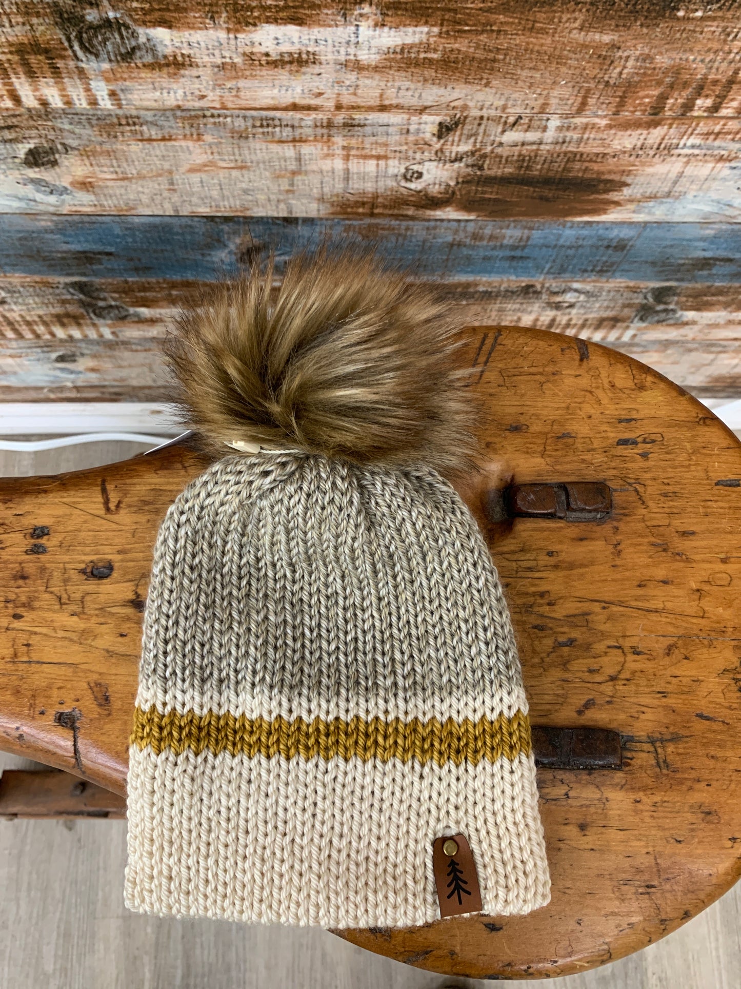 Toddler Knit Toque w/ Pom Pom