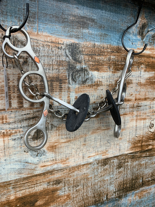 CE Barrel Bit Short Shank O Ring Square Snaffle