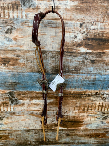 Slip Ear Headstall with Square Buckles