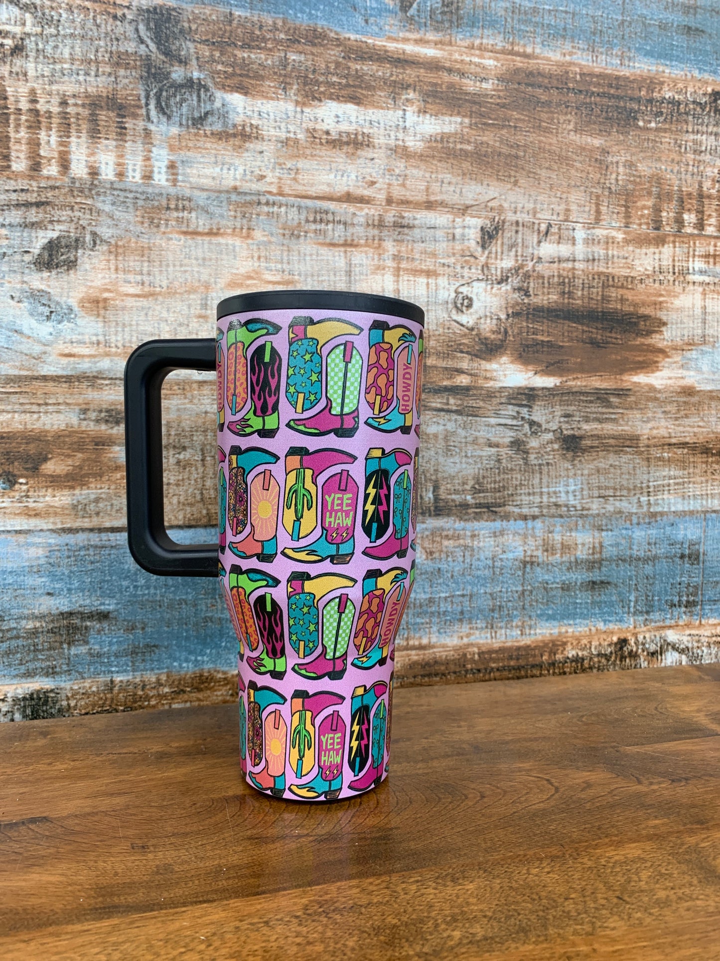 Vibrant Boot Scootin Tumbler