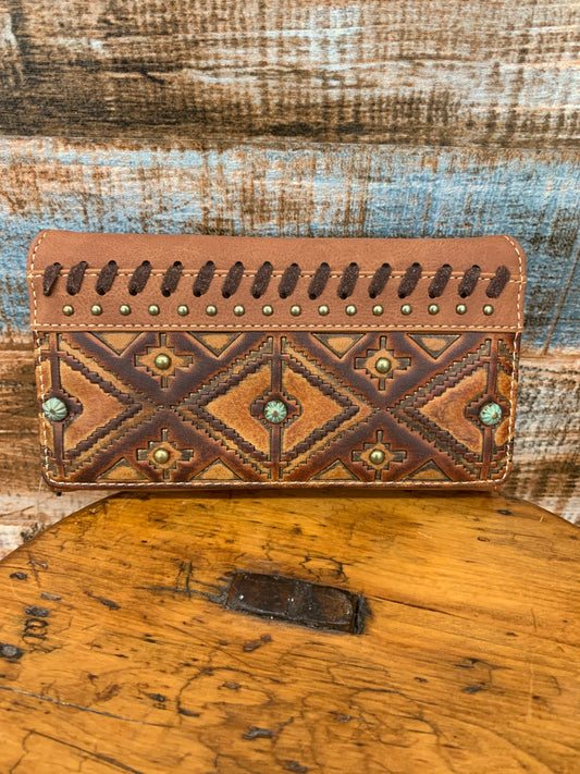 Montana West Aztec wallet brown