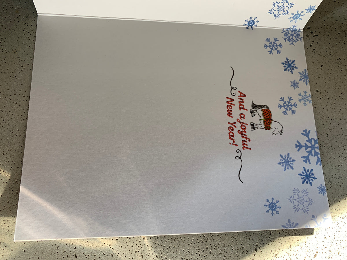 Box of 8 Christmas Cards-Happy Holidays!