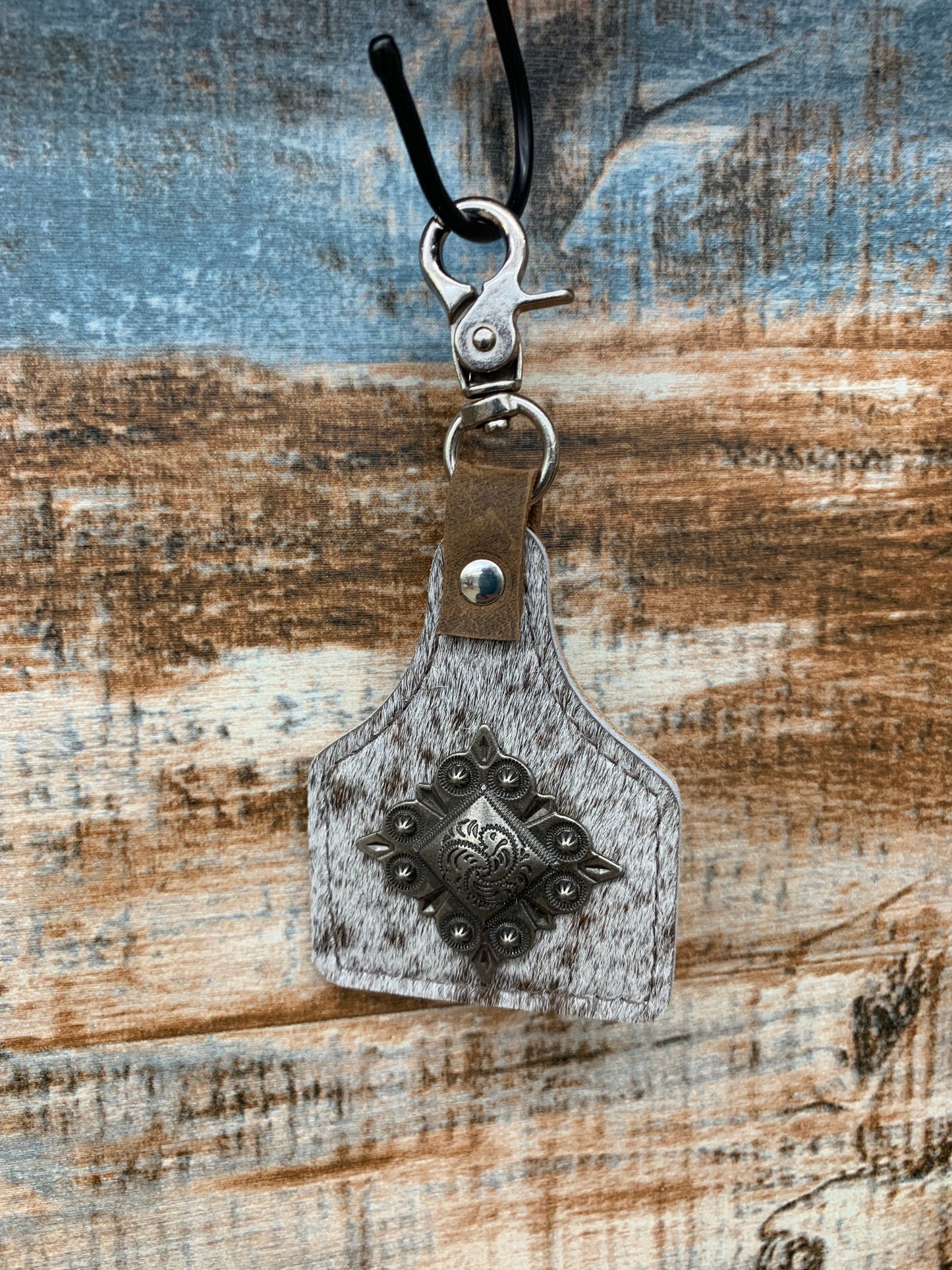 TC Hide Ear Tag Keychains