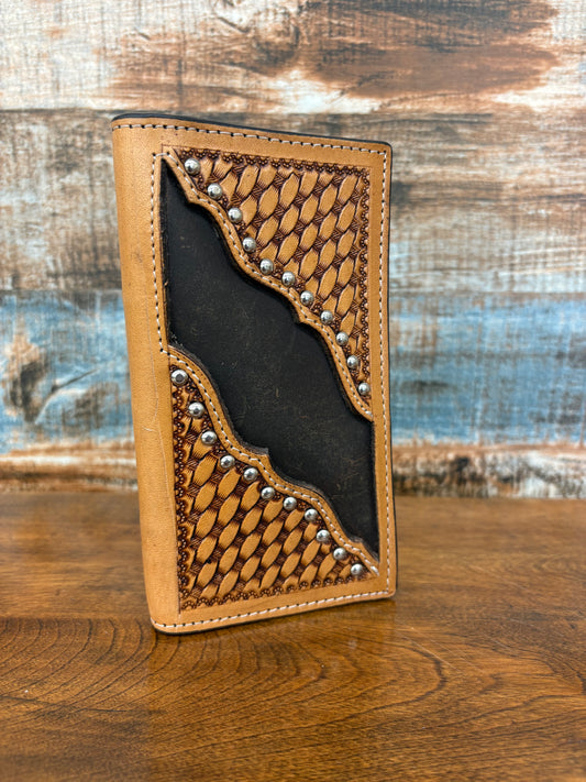 Tooled Leather Men’s Wallet