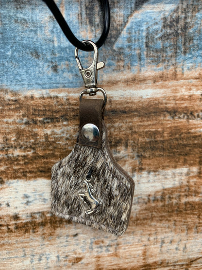 TC Hide Ear Tag Keychains
