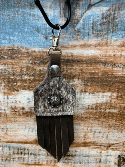 TC Hide Ear Tag Keychains