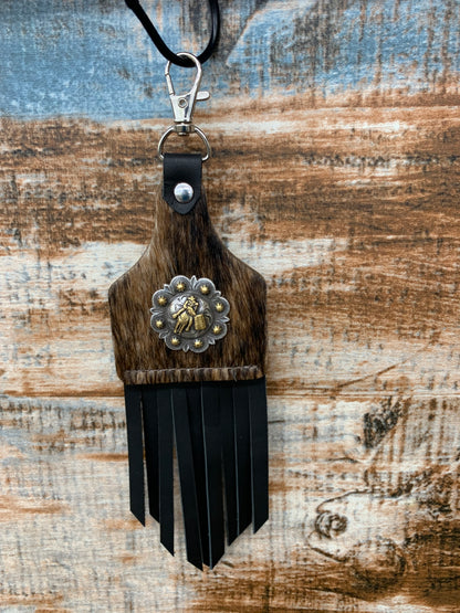TC Hide Ear Tag Keychains