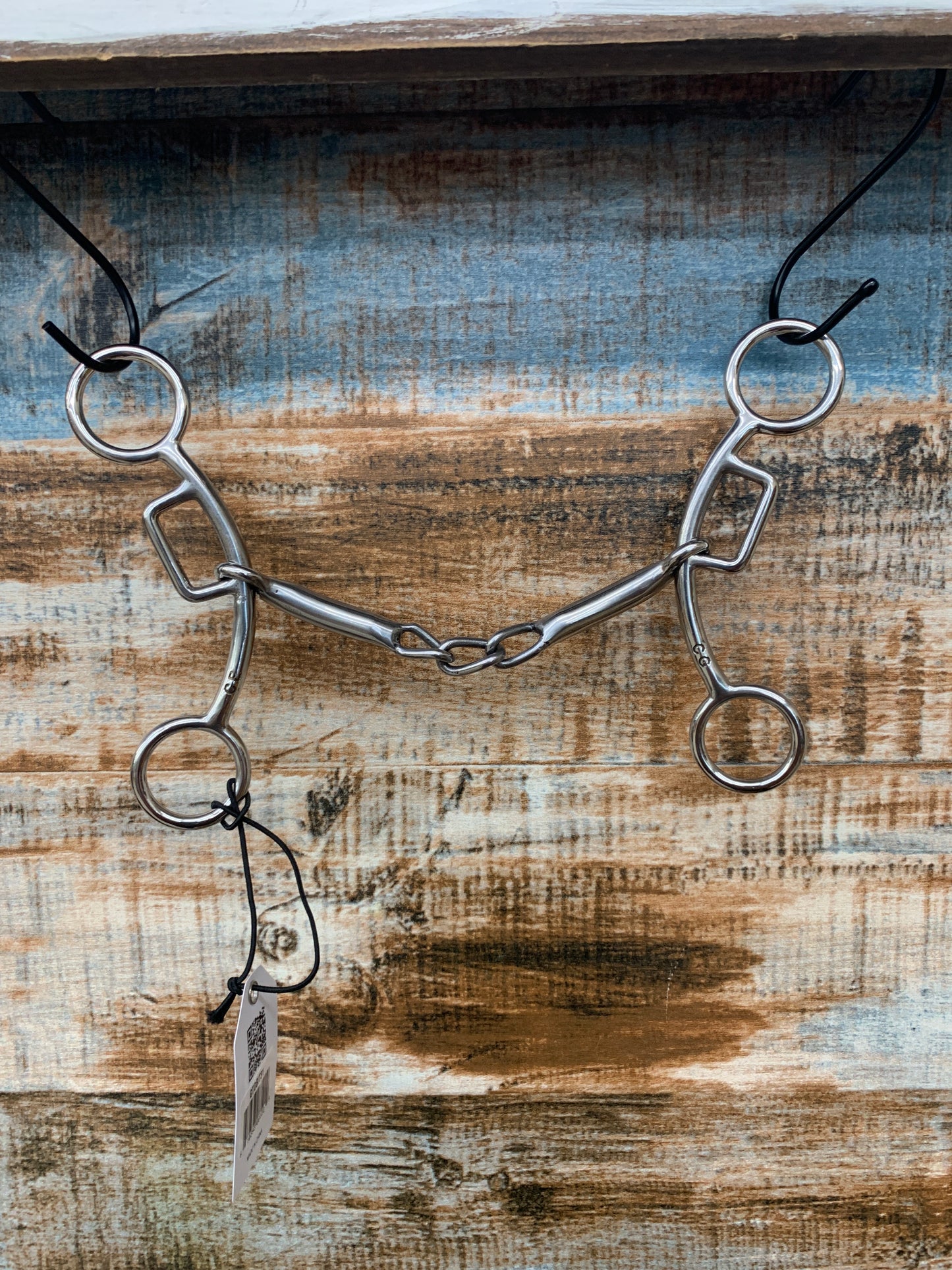 CE Carol Goostree Delight Shank Gag Barrel Bit w/ thick Bar Chain