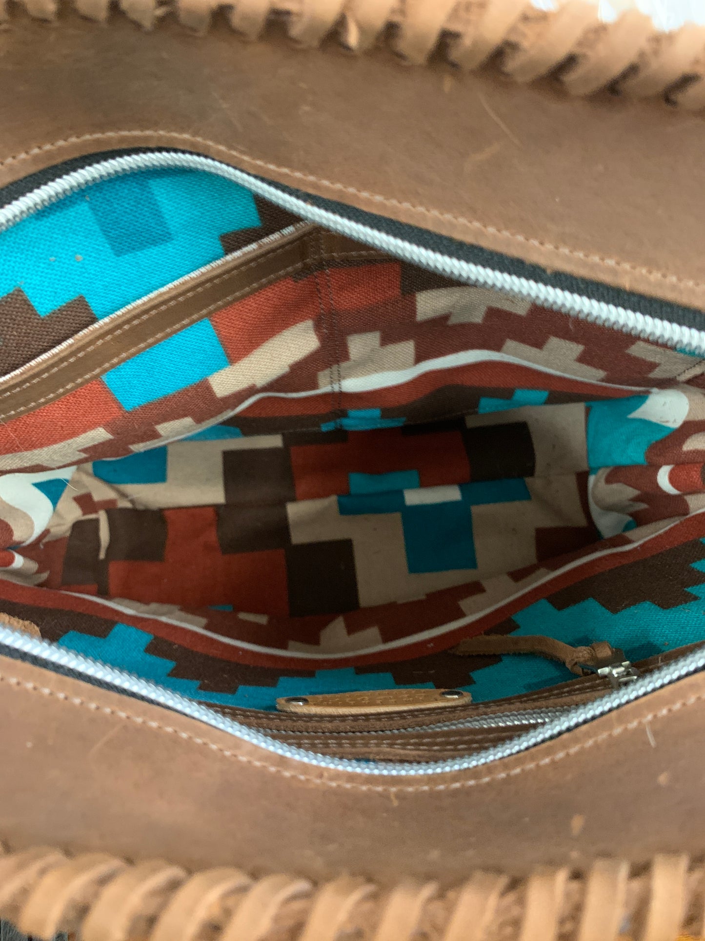 TC Hair on Hide Large Purse With Fringe