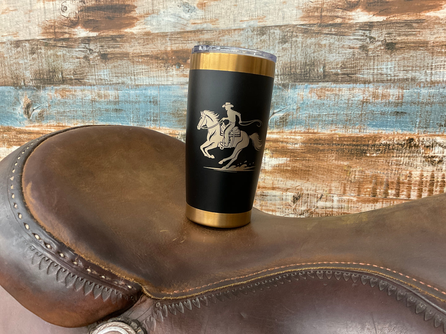 Tahoe Copper & Black Roper Tumbler