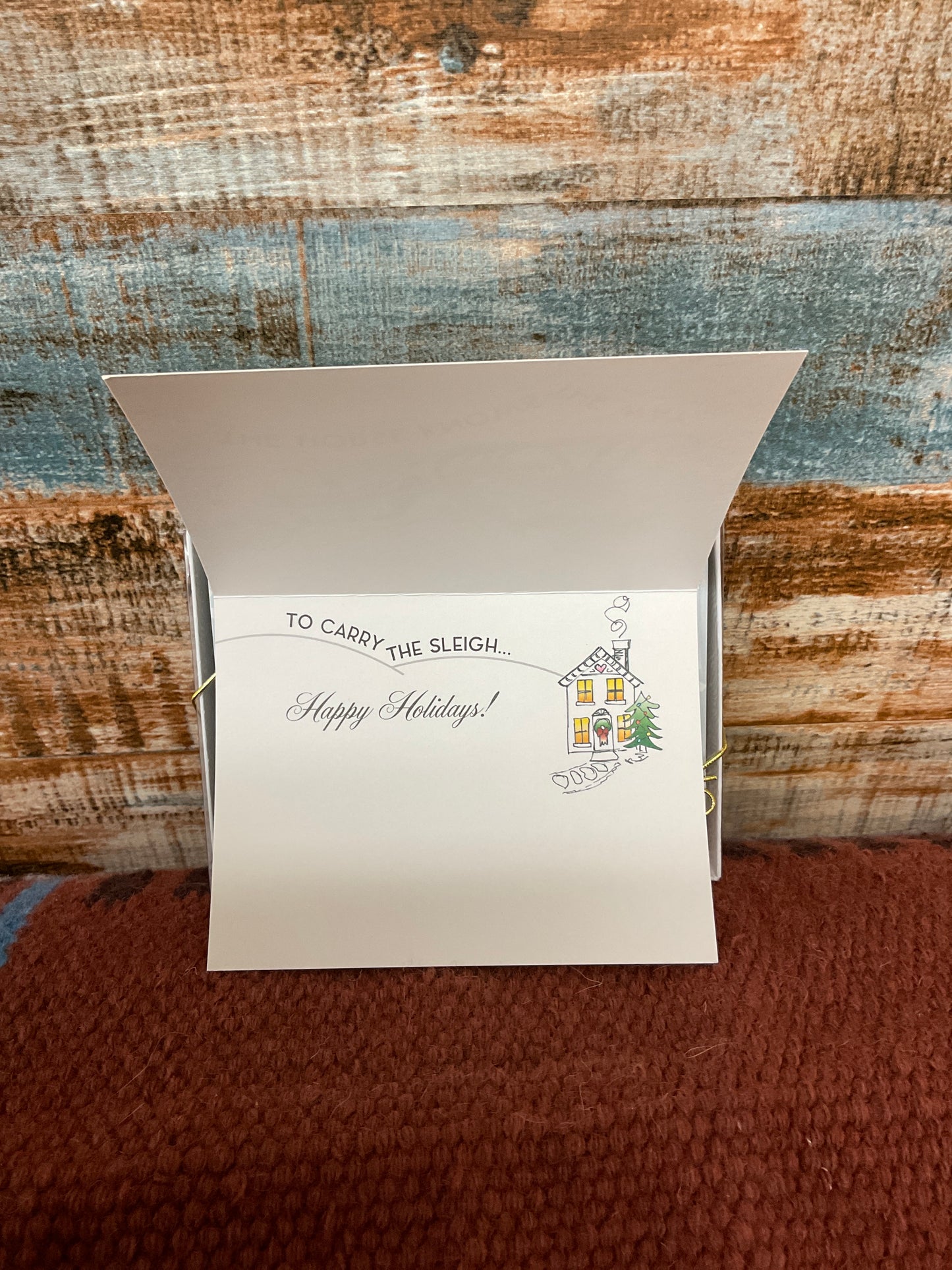 Holiday Box W/ 8 cards- Sleigh