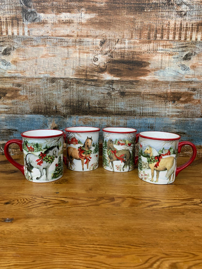 Christmas Horse Mug