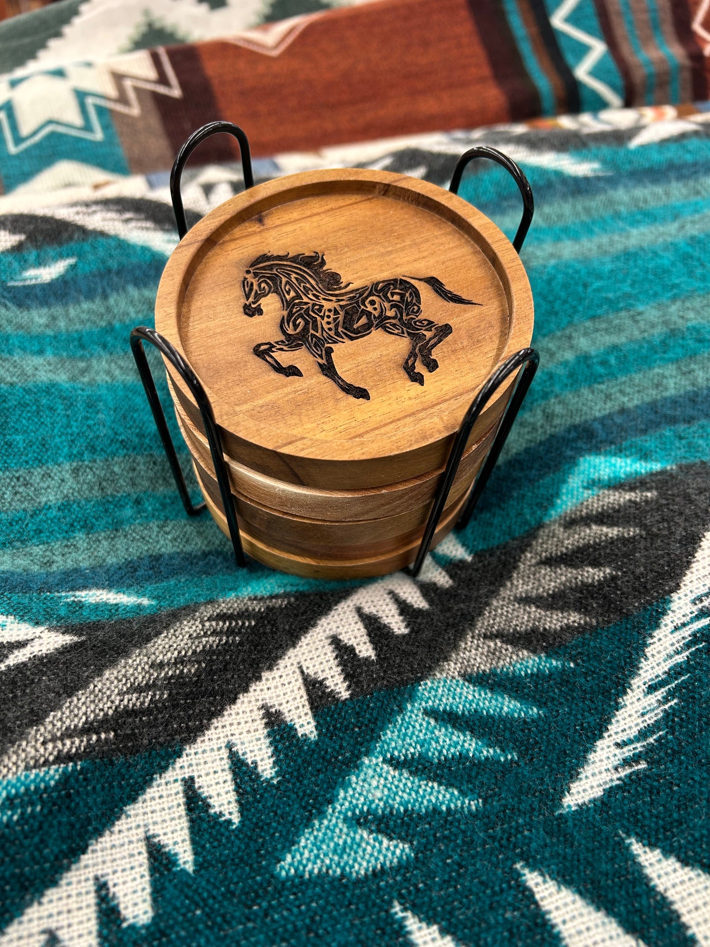 Horse Wood Coasters