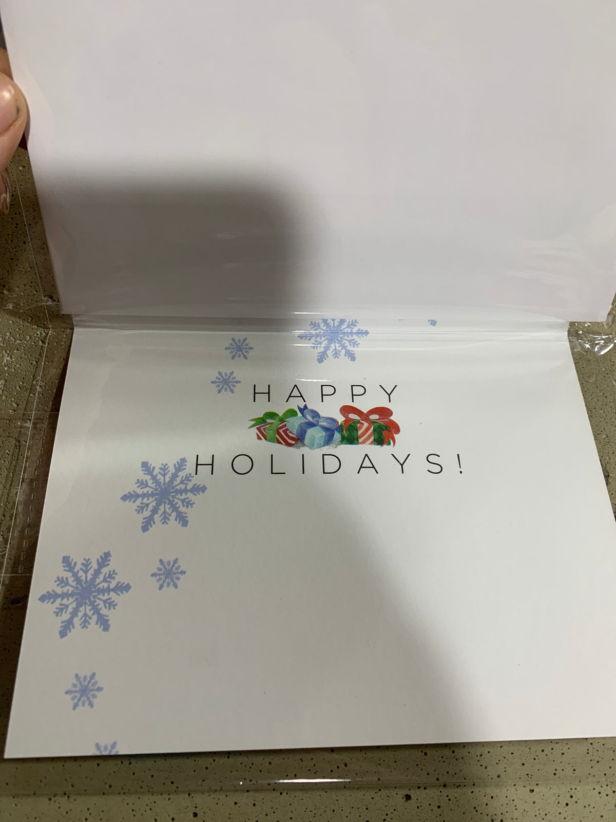 Box of 8 Christmas Cards- Unwrapping Gifts