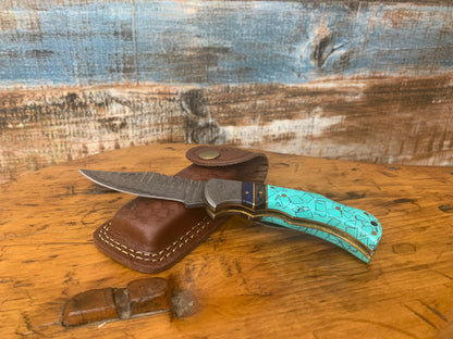 Damascus Turquoise Resin