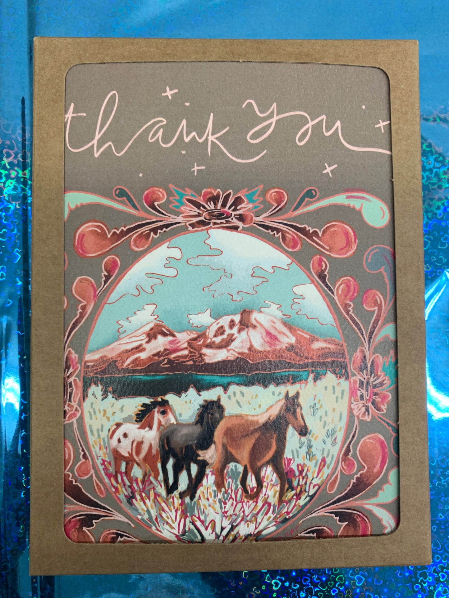 Artisan Wild Horses & Mountain Thank You Card Boxed Set