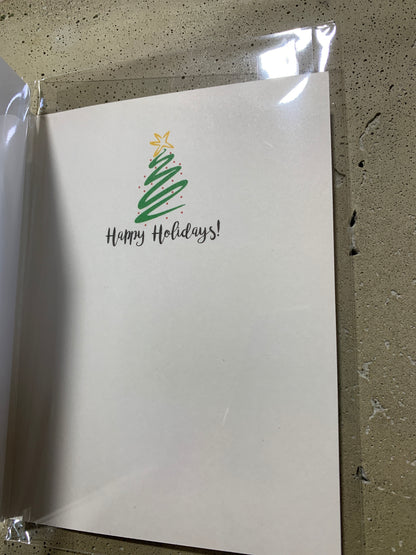 Christmas Card- Horse w/ Christmas Blaze
