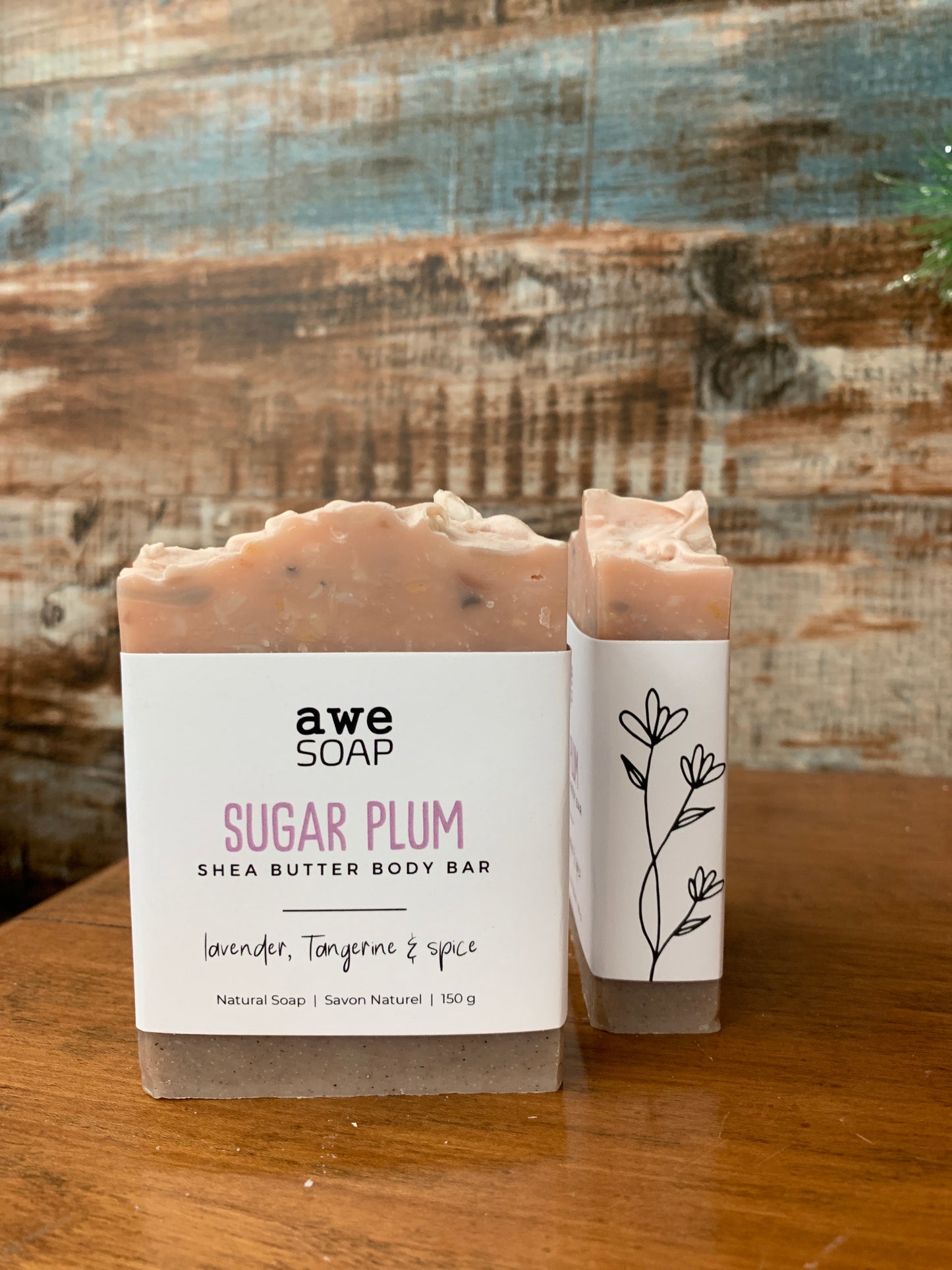 Shea Butter Body Bar-        Sugar Plum