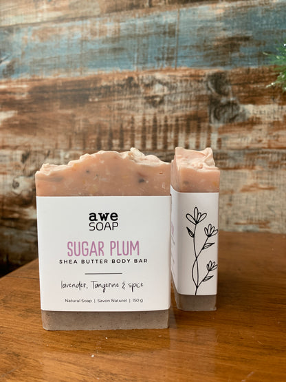 Shea Butter Body Bar-        Sugar Plum