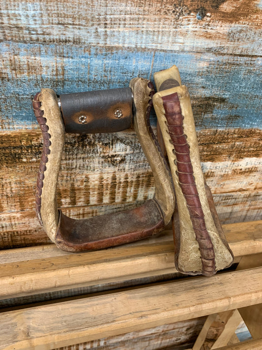 Used Rawhide Stirrups