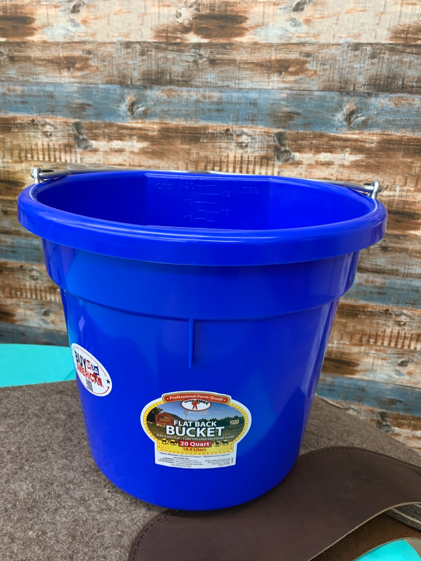 FGS 20 Quart Flatback Bucket