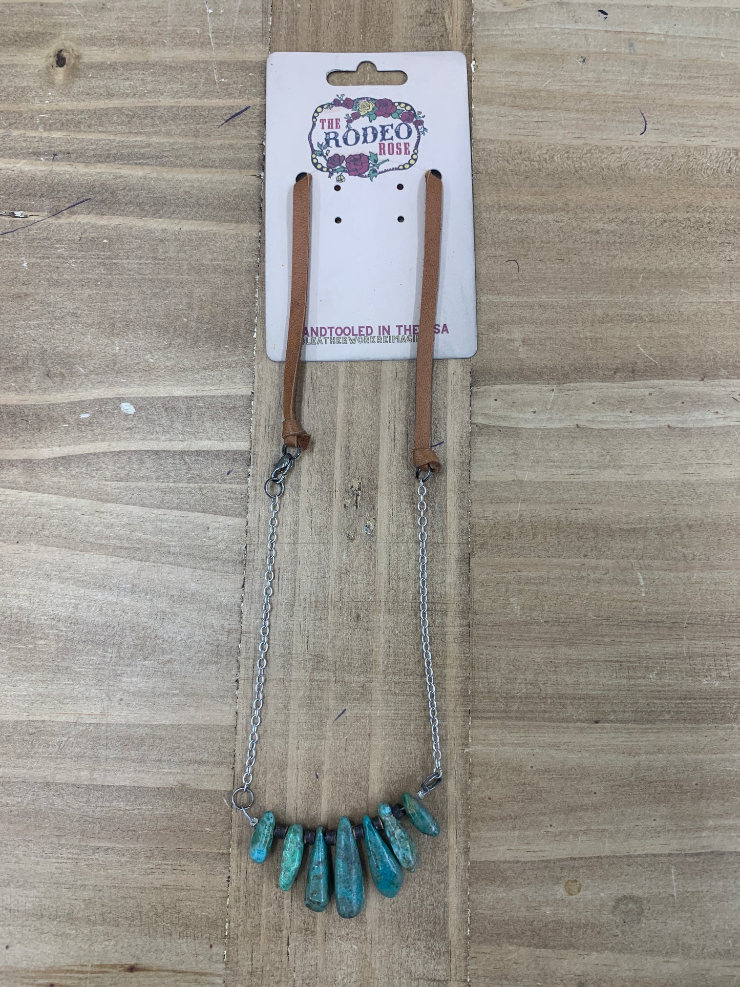 Turquoise Teardrop Necklace