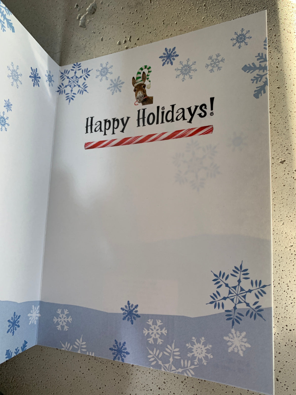Box of 8 Christmas Cards- Elf Donkey